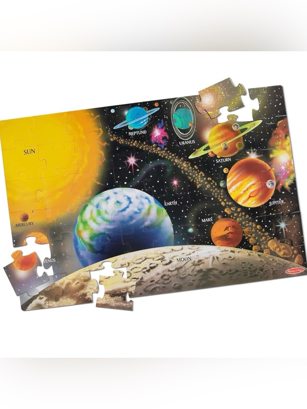 Melissa & Doug Floor Puzzle - Space Solar System - toddlers, pre-school, pre-k